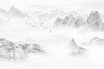 简约山水背景墙