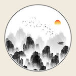 写意山水画    