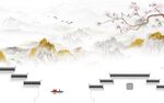 现代意境新品山水 tif分层