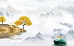 山水背景墙