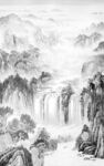 别墅大气现代意境山水画