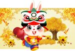 卡通兔样子动漫兔子 