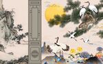 新中式背景墙