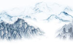 中国风最新款山水画 tif分层
