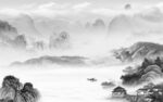 现代爆款人气山水 Tif分层