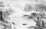 国画最新高雅山水 Tif分层
