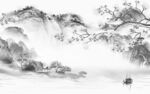 中国风品简约山水 Tif分层