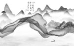 线条 新品简约山水 Tif分层