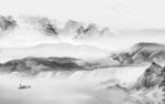中国风最新山水框画 Tif分层