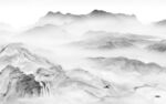 客厅高雅灰山水画 Tif分层
