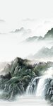 国画 风景山水玄关画