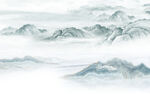 简约 中国风山水画 tIF分层