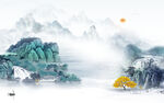 新款 意境中式山水 TIf分层