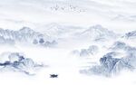 人气 中式风格山水 tif分层