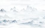 中式山水背景墙