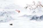 简约山水背景墙