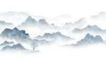 水墨山水画