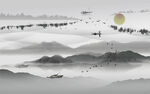 抽象山水 