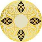 圆形欧式花纹