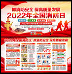 2022全国消防日展板