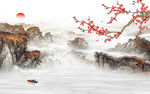 大气 最新山水框画 TIF分层