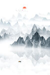 抽象山水画