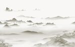 现代 极简背景山水 tif分层