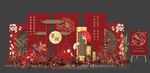 中式婚礼背景