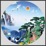 国画山水山水风景