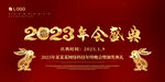 2023兔年 大气年会展板  