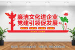 廉洁文化进企业文化墙