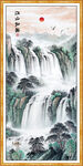 旭日东升国画山水