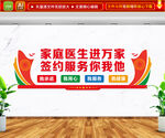 家庭医生进社区文化墙
