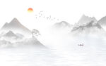 水墨山水画