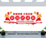 和谐邻里文化墙