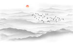  意境水墨画 