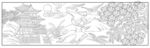白描寺庙建筑 