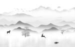 高雅 灰色新山水画 tIF分层