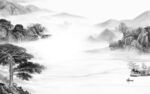 人气 灰色新山水画 TiF分层