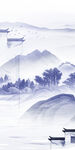 蓝色 最新背景玄关 TIF分层