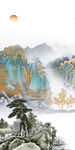 新品 风景玄关山水 tIf分层