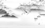 人气 客厅爆款山水 tif分层