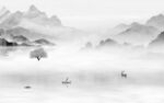 沙发 简约灰色山水 TIf分层