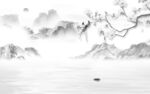 大气 简约灰色山水 TIf分层
