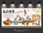 烤鸡背景墙