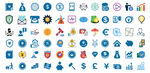AI矢量金融理财icon图标