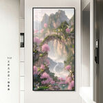 山水玄关装饰画