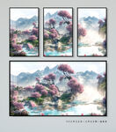 抽象山水装饰画