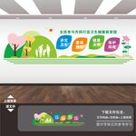 健全公共卫生服务体系展板海报