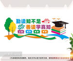 阅览室文化墙图片